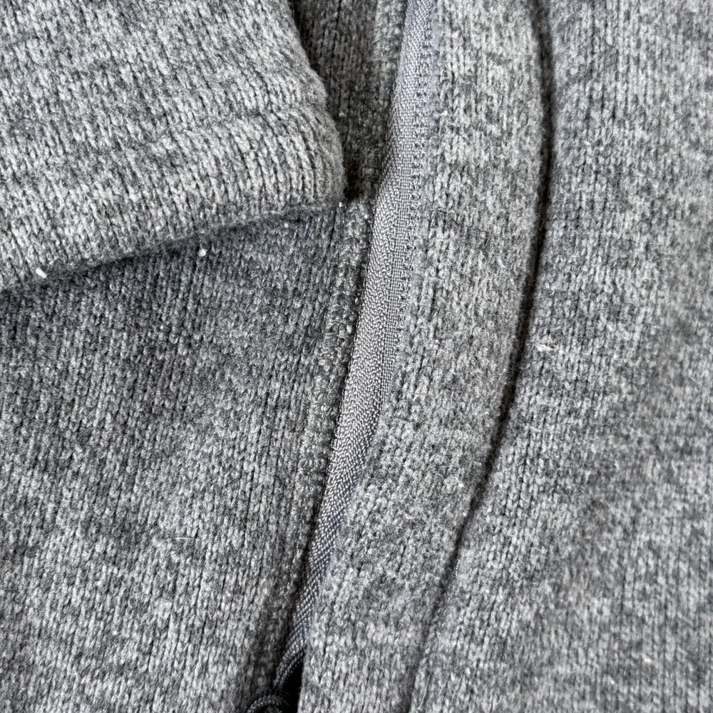 Cabelas Sweater Fleece Pullover Crew Neck Mens L Gray Raglan Sleeve Pockets